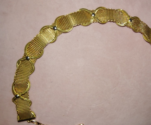 Vintage Christian Dior Mesh Choker Necklace - Picture 4 of 7